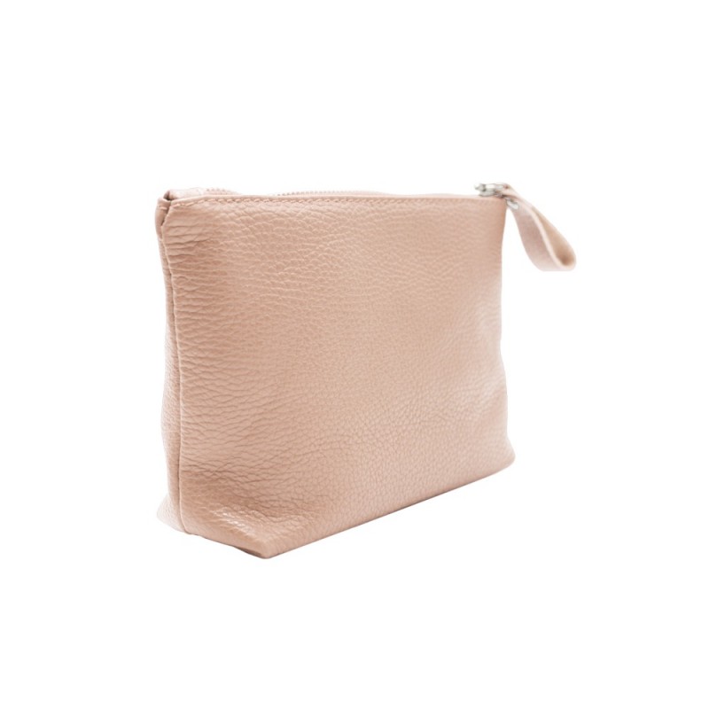 Beauty Case In Pelle Marrone Gusti Clara: Neceser Da Viaggio Resistente Con Tela, Prodotto Sostenibile